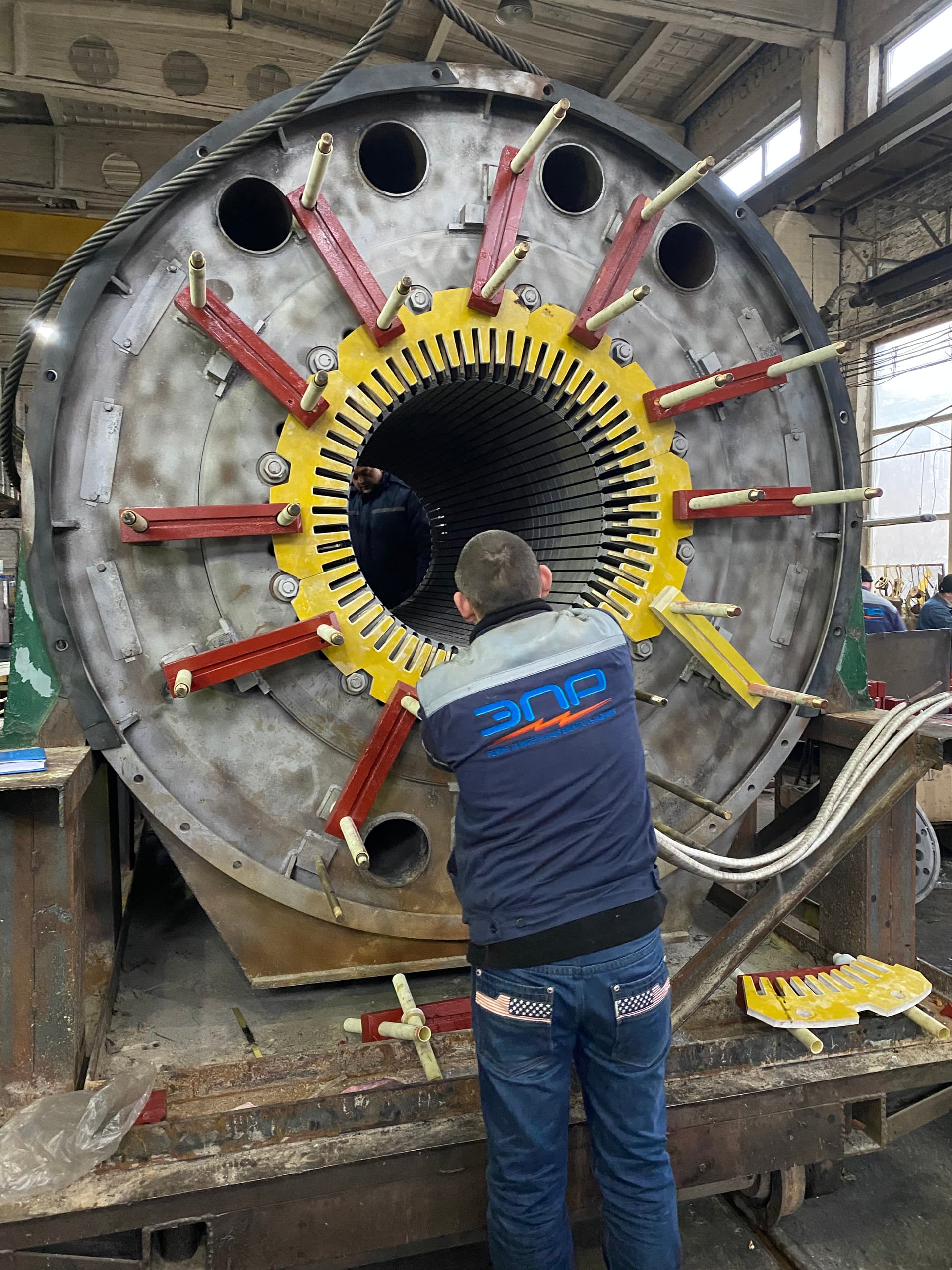 Electric motor repair workshop at Elektropromremont