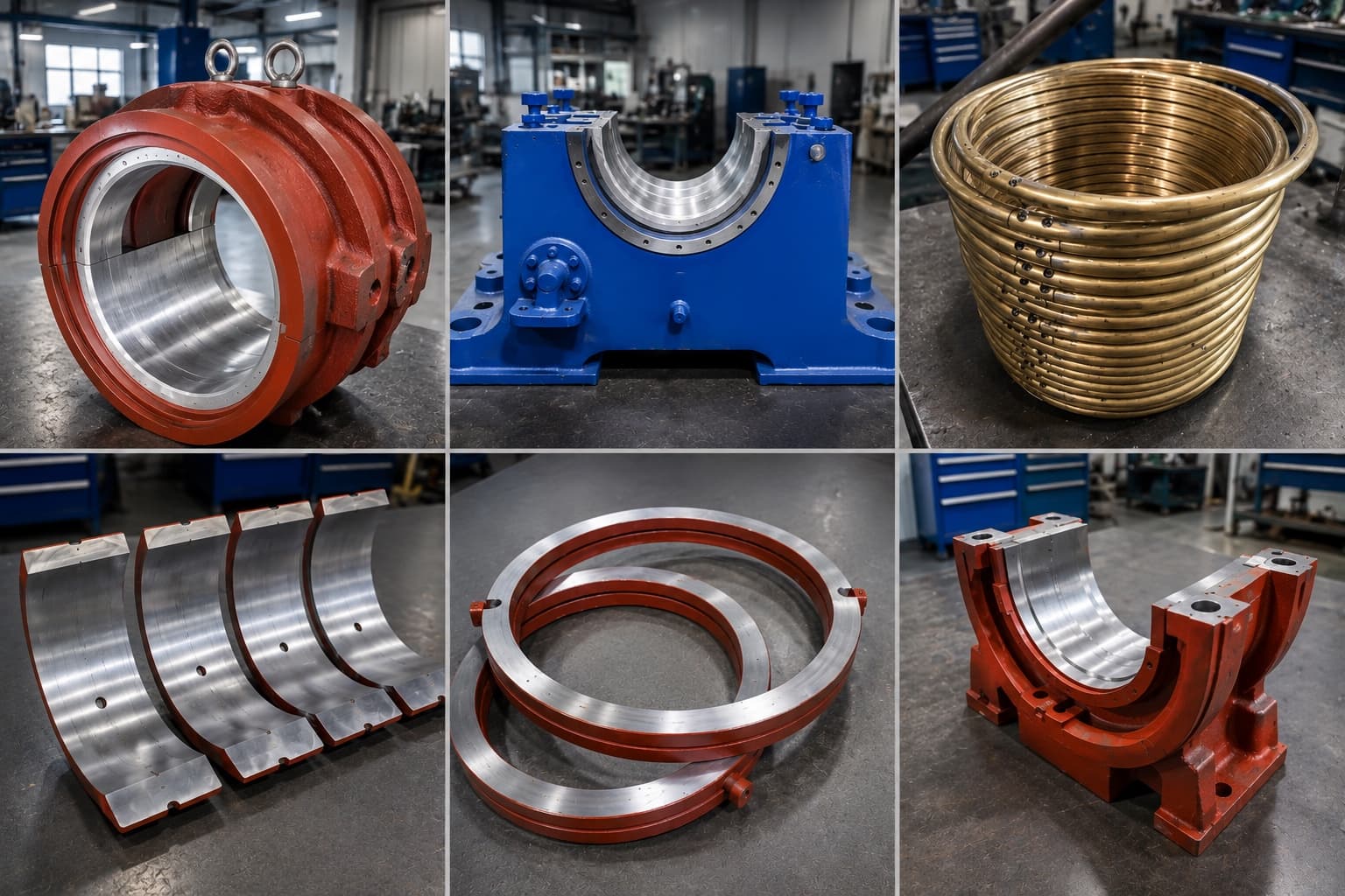 In-house manufactured plain bearings and bearing assemblies