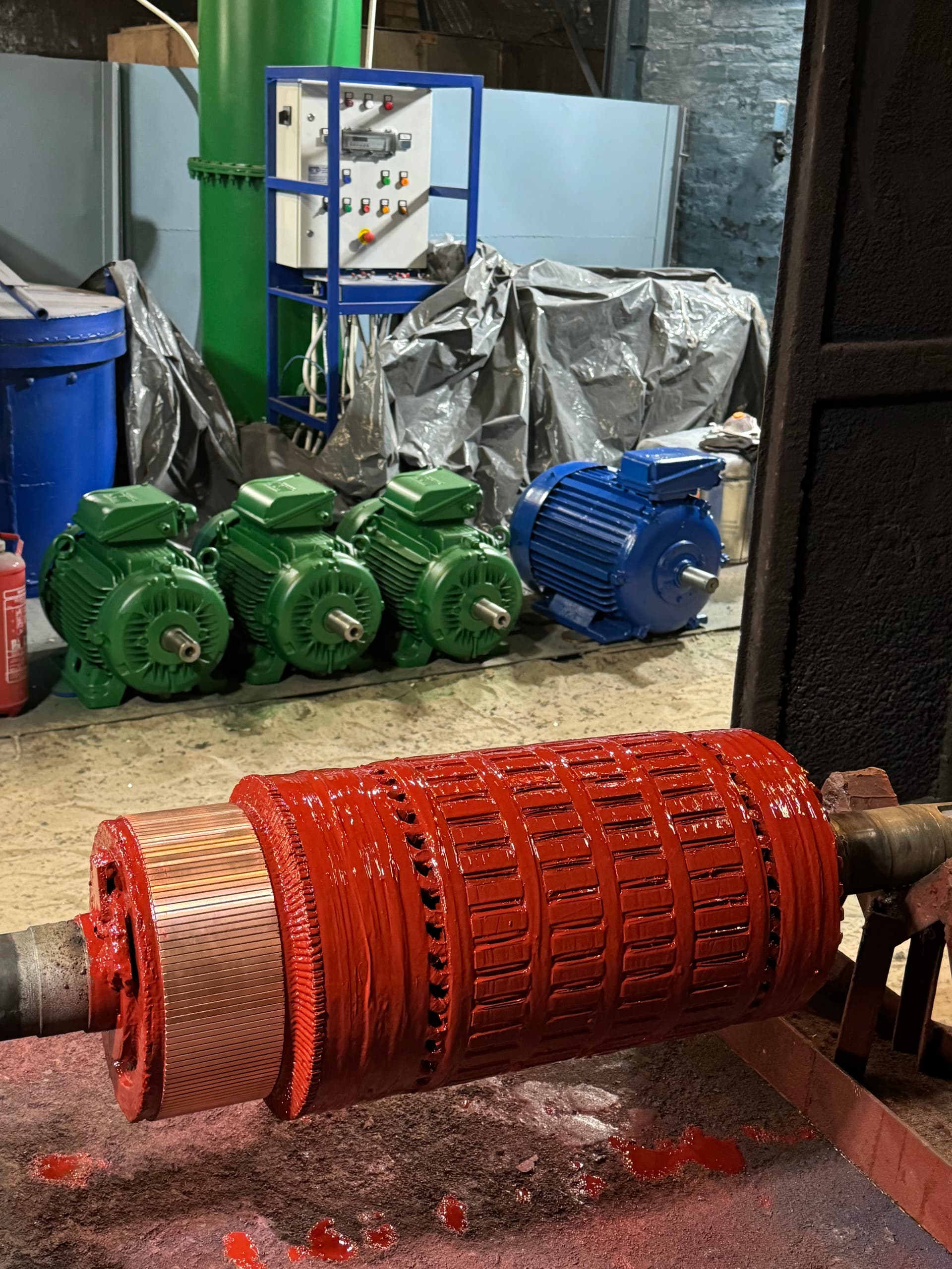 Armature of a traction motor