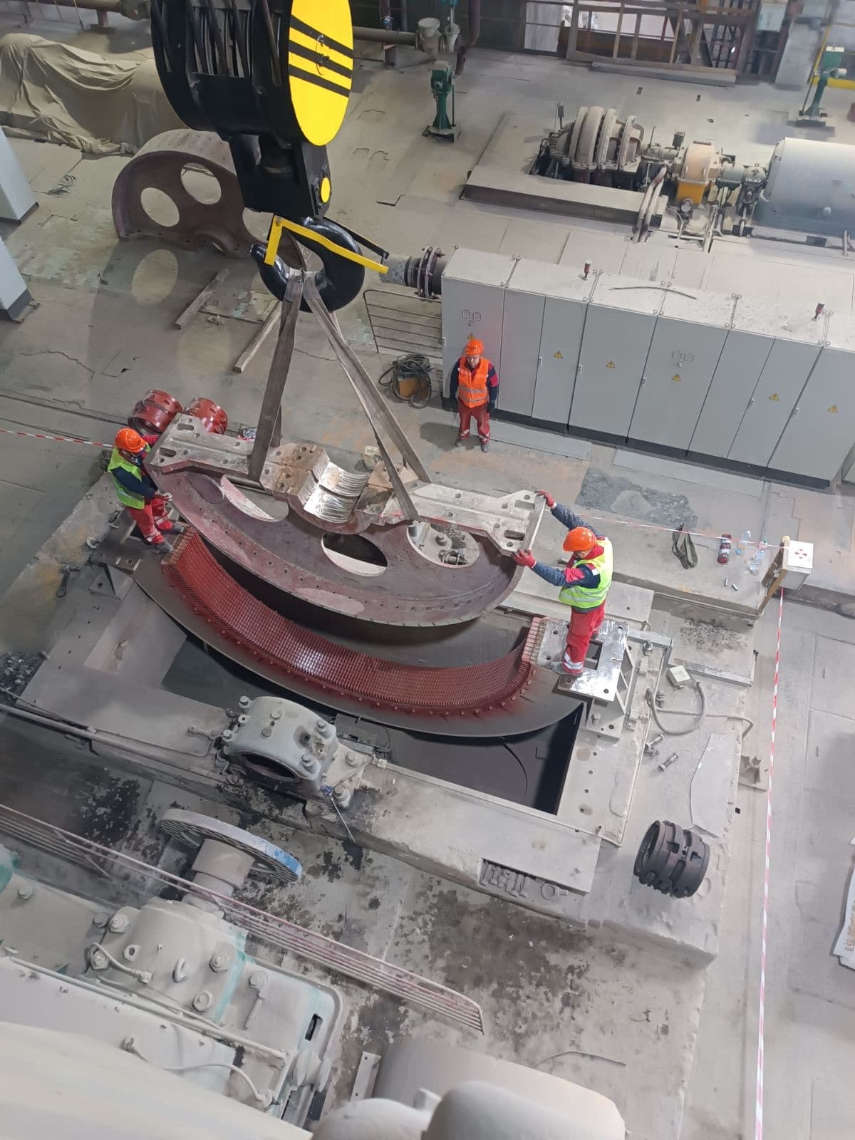 Electric motor disassembly