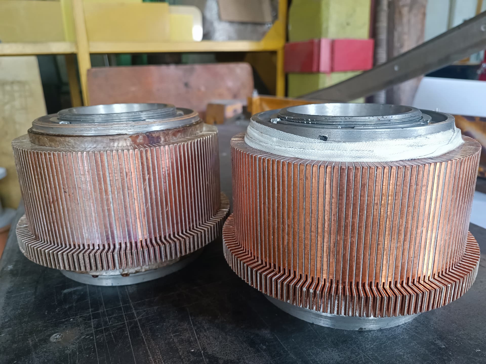 Commutator of a traction motor